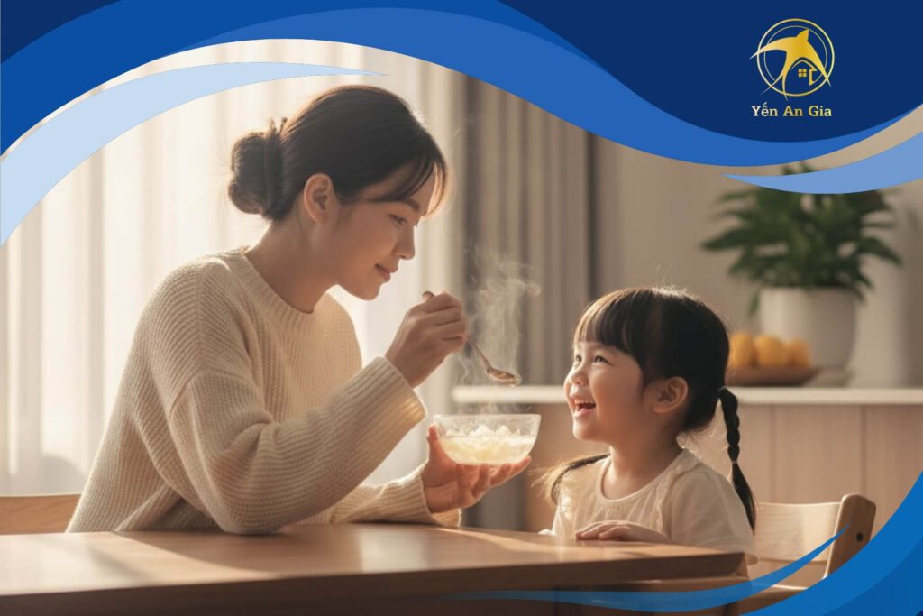 Tác dụng của yến chưng với trẻ em khi mẹ cho bé dùng đúng cách