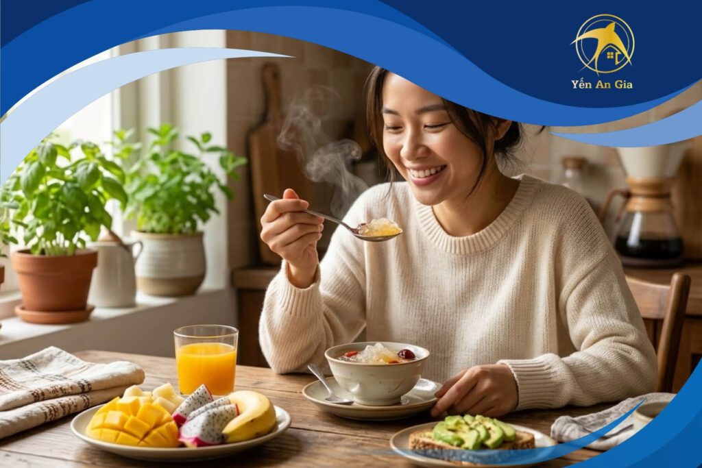 sử dụng yến sào bồi bổ sức khỏe