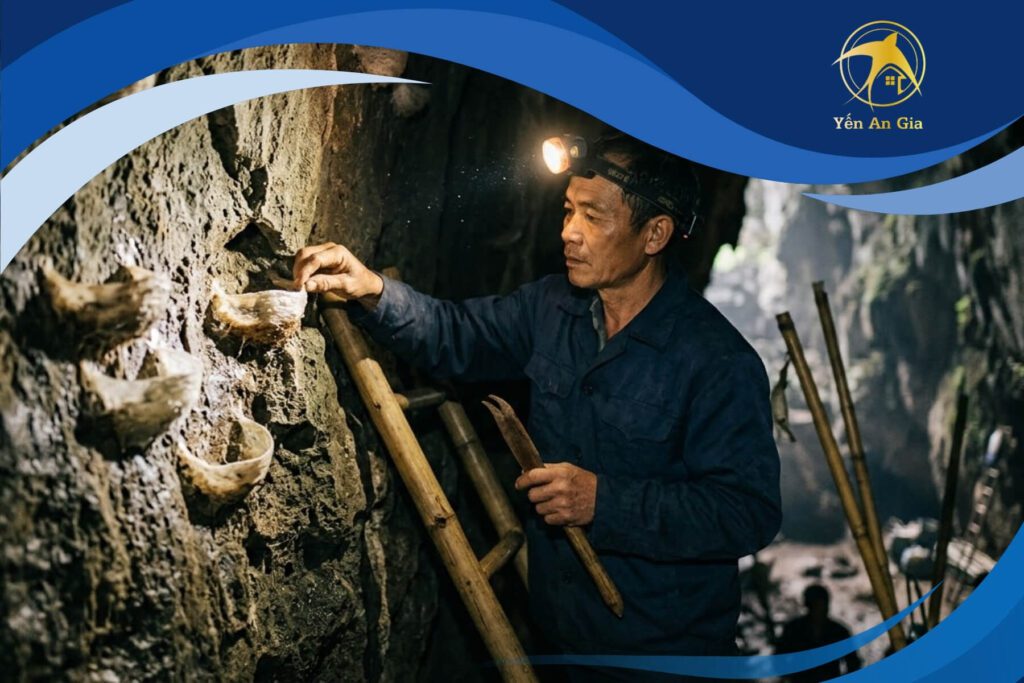 nghề khai thác yến đảo truyền thống