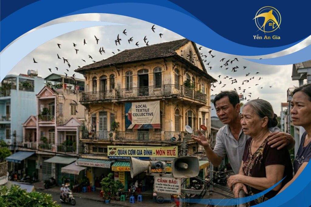 ảnh hưởng nhà yến đến khu dân cư