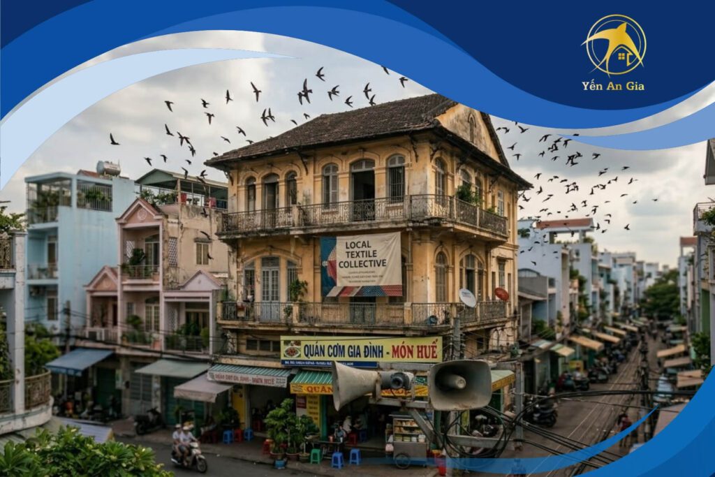 nhà nuôi yến trong thành phố