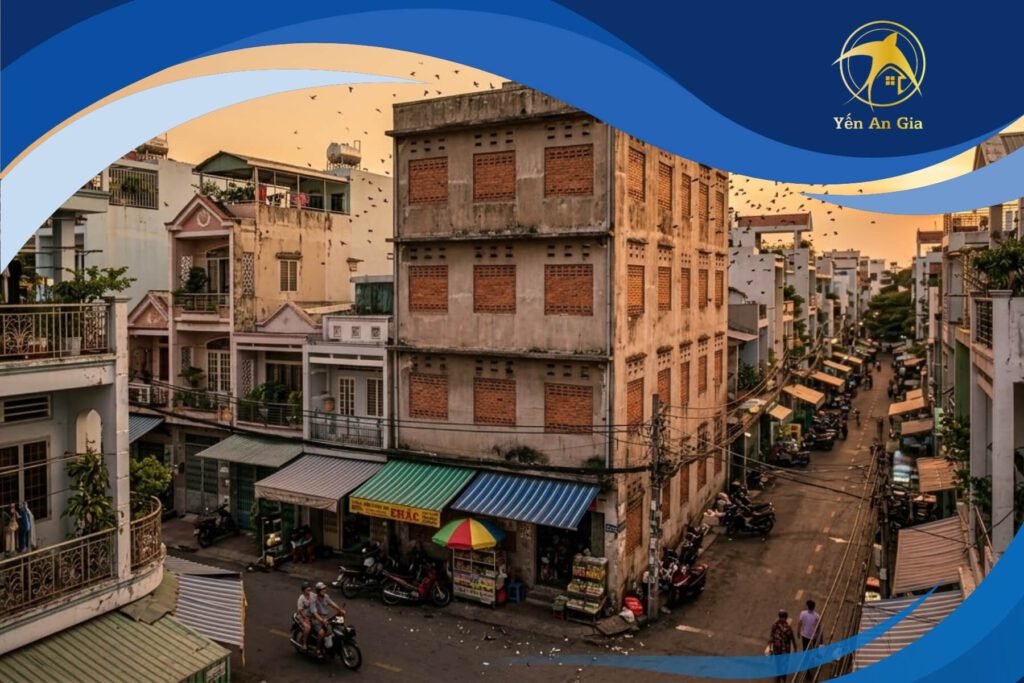 chim yến gần khu dân cư