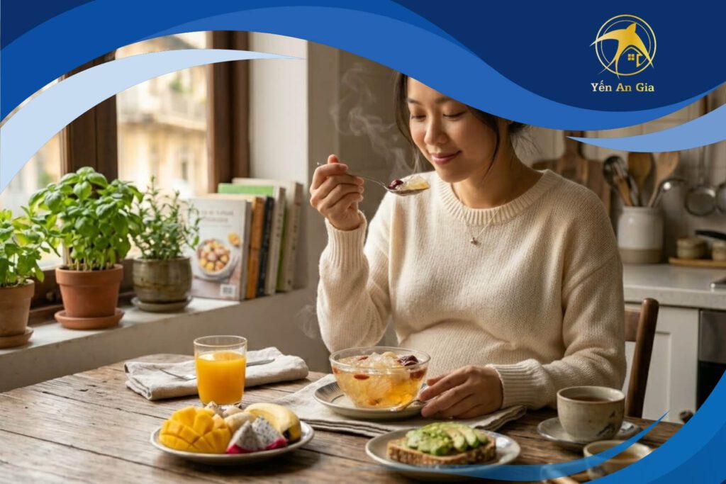 bà bầu ăn tổ yến có tác dụng gì