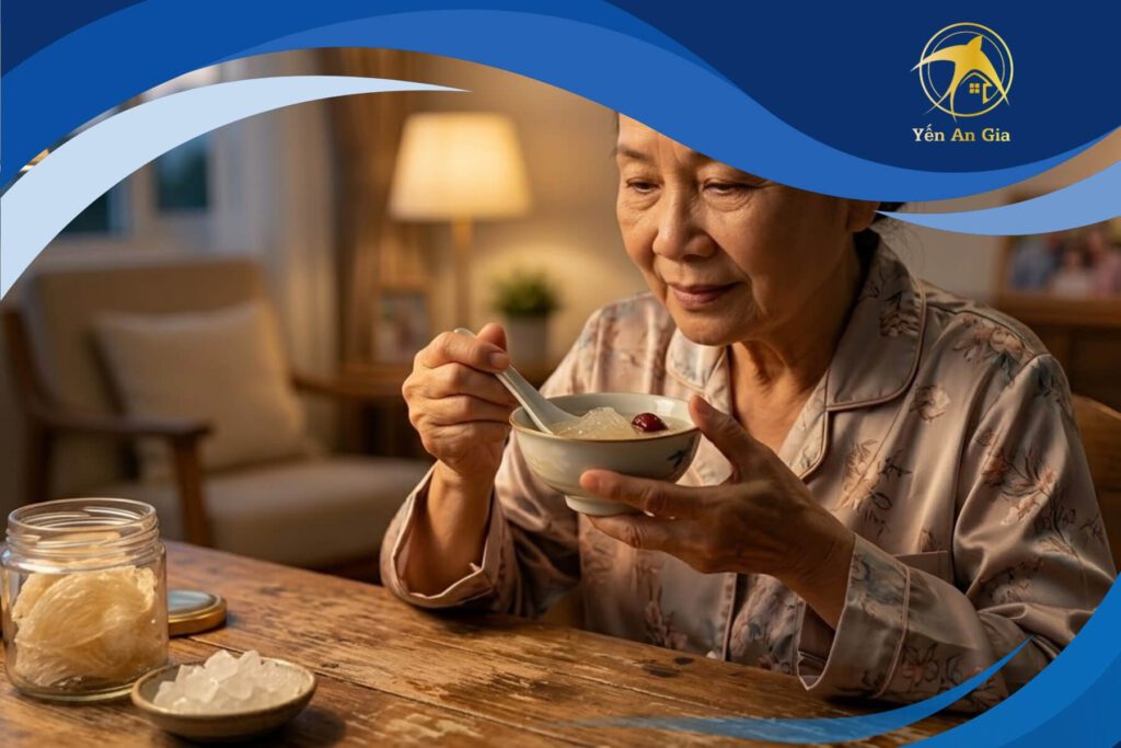 cách dùng yến sào cho người già