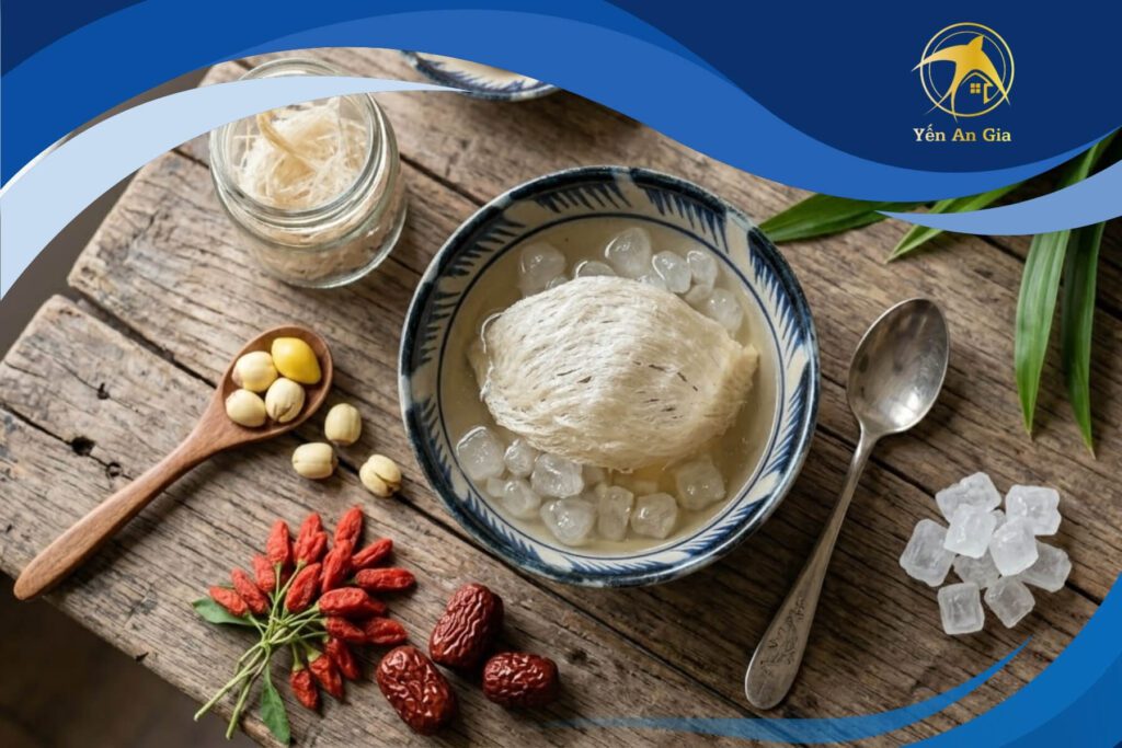 yến sào chưng đường phèn